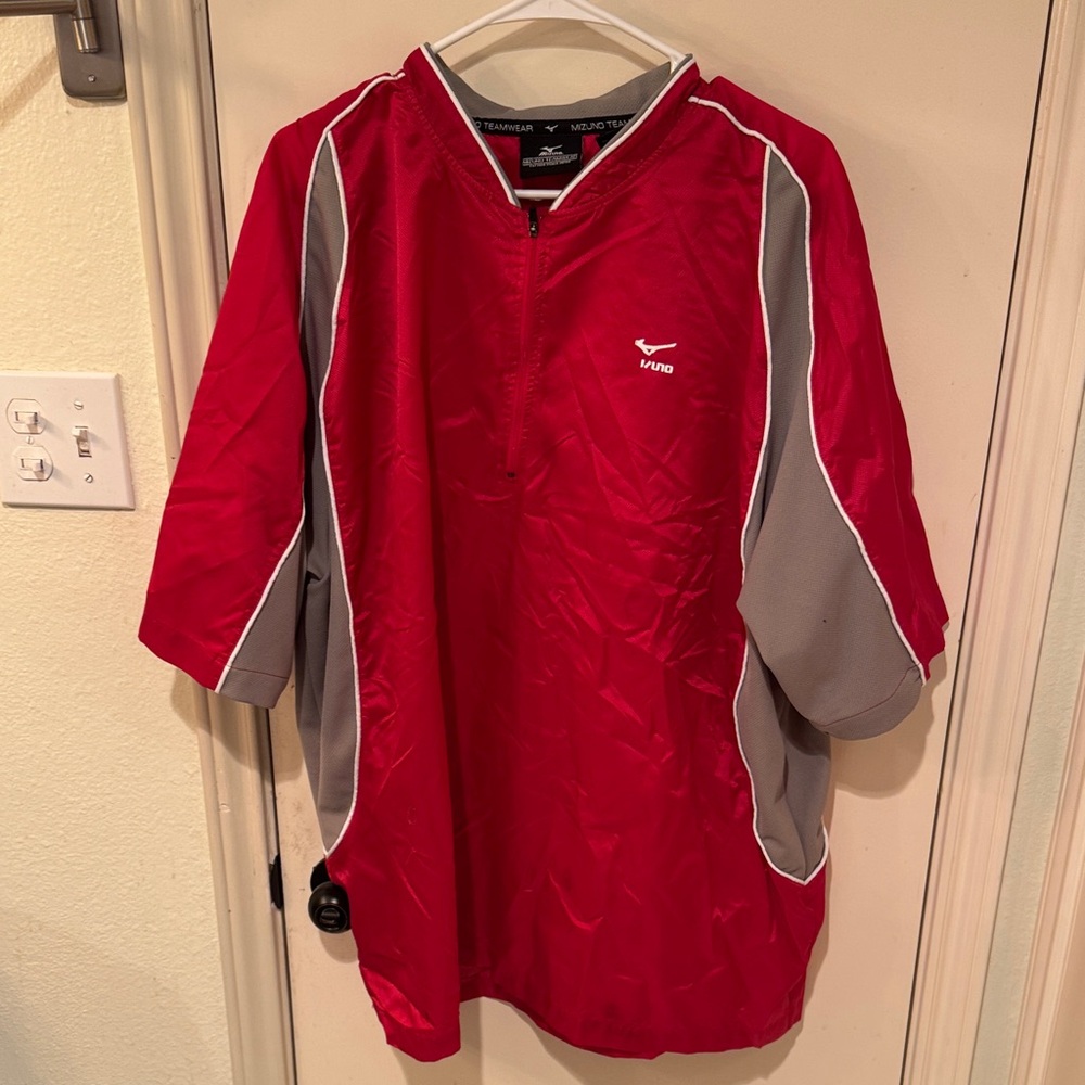 Izod Mizuno Red and Gray Men's Jersey